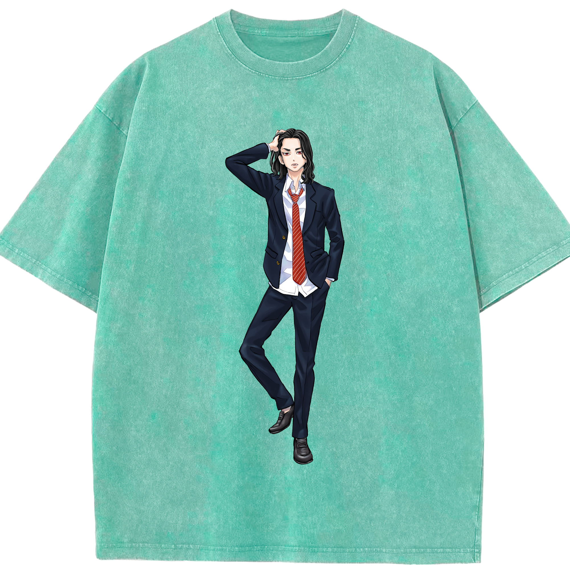 （画像用） 東京リベンジャーズ Tokyo Revengers 綿100% ヴィンテージ風 半袖Tシャツ（フロントプリント）